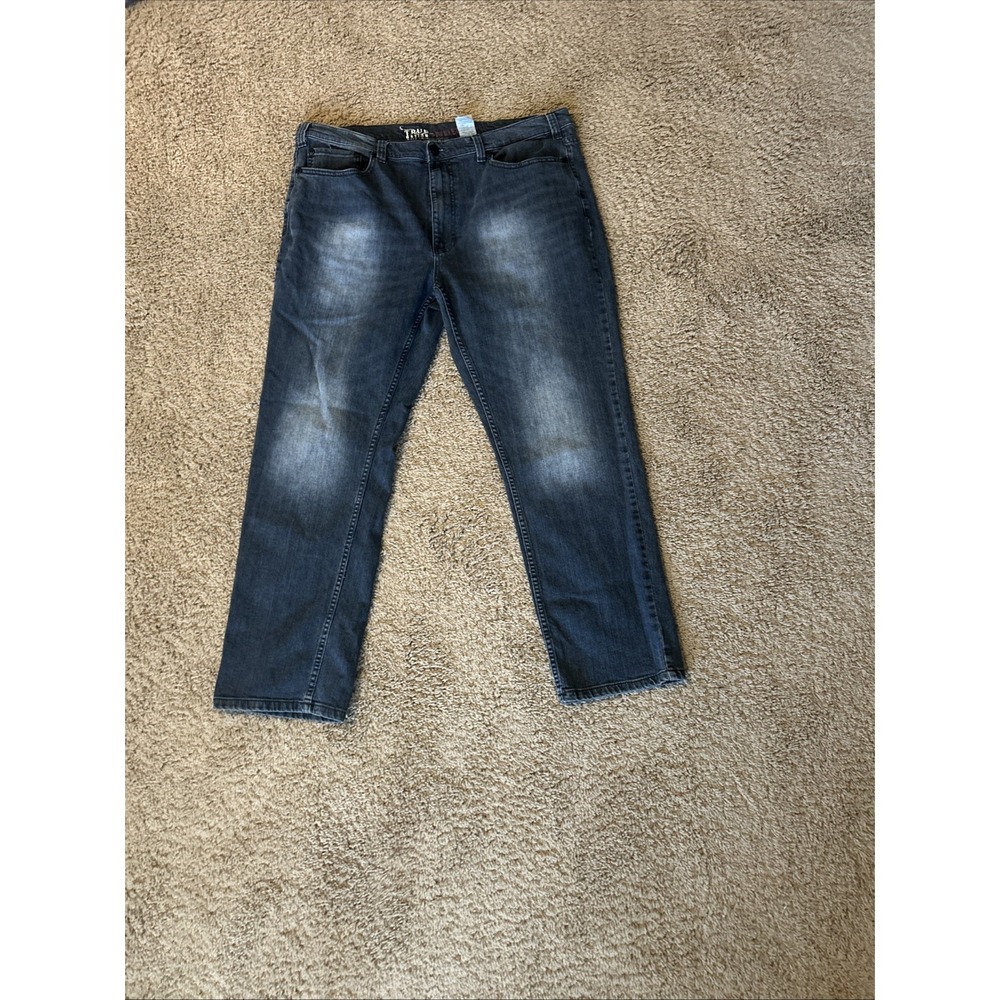 True Nation Mens Jeans 44x32  Athletic Fit Medium‎ Wash